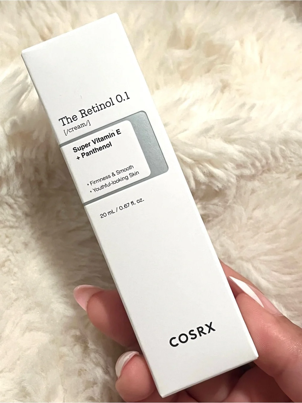 COS Lip Tube Retinol Cream in White with Black Cap
